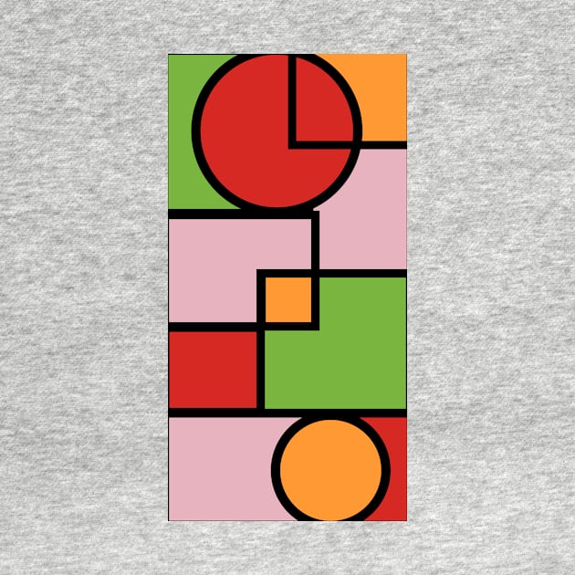 Piet Mondrian Style Geometric Pattern, Simple, Classic and Elegant by InkLove